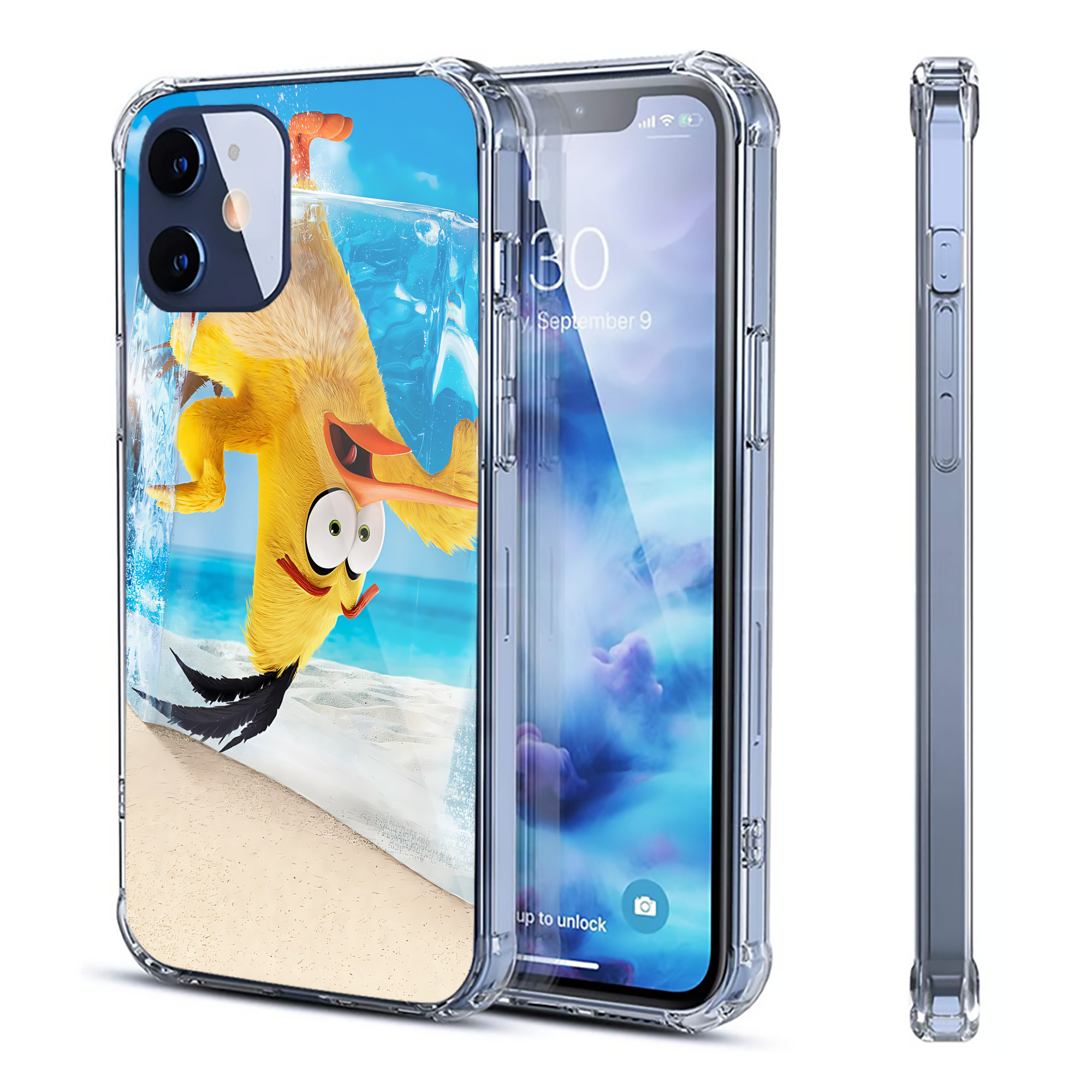 （画像用） Angry Birds アングリーバード 【iPhone 12シリーズ対応】透明スマホケース（クリアソフトケース）
